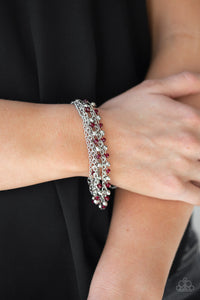 Paparazzi Cash Confidence - Red Bracelet