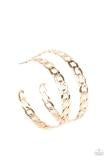 Climate CHAINge - Gold Hoop Earrings